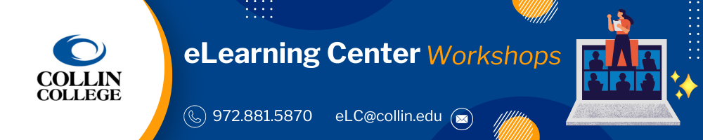 eLearning Center Workshops