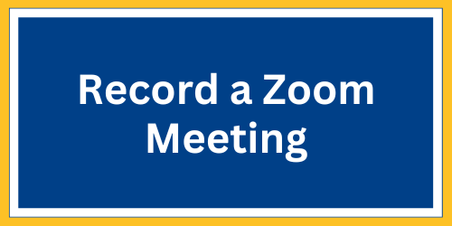 Record a Zoom
