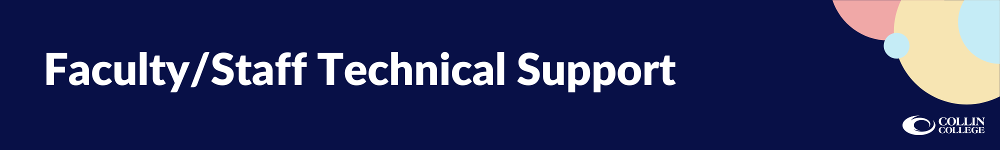 Faculty/Staff Technical Support